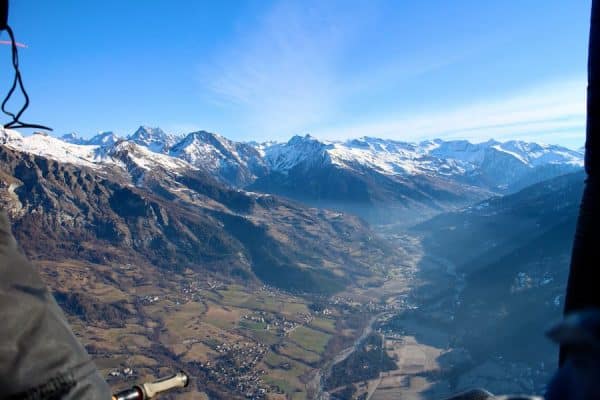 Début Printemps, Vol en Montgolfière sur la vallée du Drac